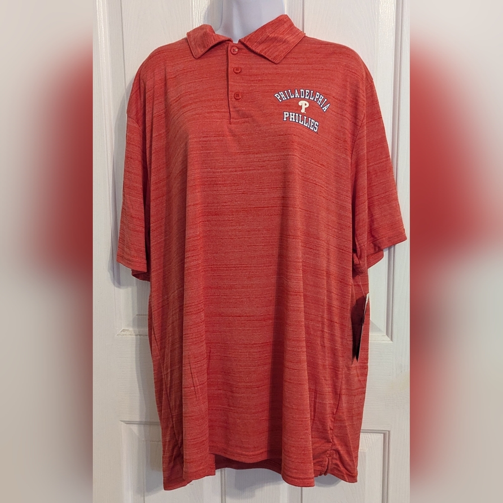 Philadelphia Phillies men's polo shirt Sz: 2XL NWT